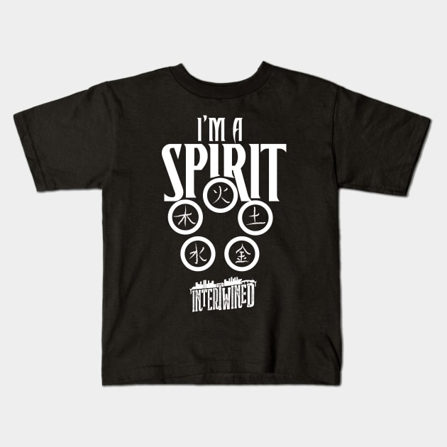 INTERTWINED: I'M A SPIRIT (BLACK) Kids T-Shirt by FairSquareComics